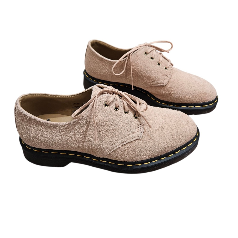Dr. Martens NWOT Smiths Oxford Shoes Womens US 9 Peach Beige Pink Suede Leather